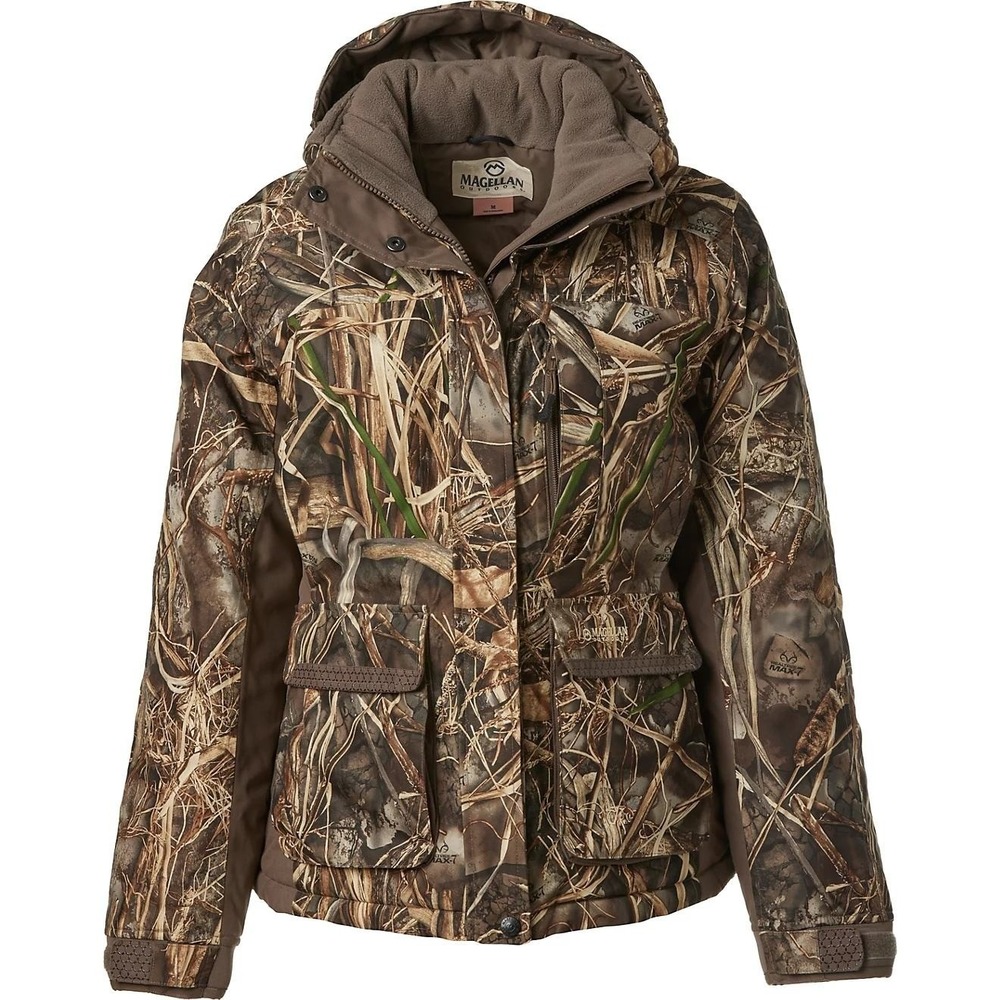 Magellan Outdoors Camo Waterproof Hooded Jacket Women's XXL - Picture 10 of 14